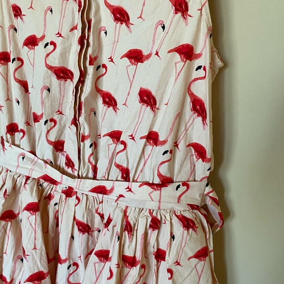 CHICWISH Flamingo dress sz L large full skirt - Picture 9 of 12